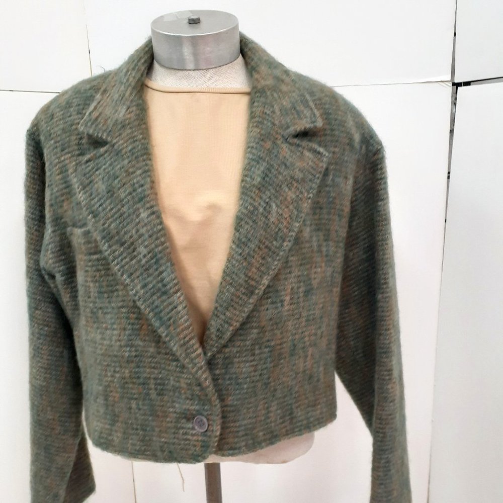 Vintage John Anthony Mohair Crop Jacket Blazer 10
